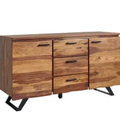 Komoda ARRIBA 145 cm drewno sheesham*WOHNLING, GERMANY Outlet