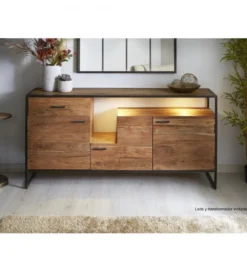 Komoda ARTAMA 175 cm drewno akacja*Invicta Interior Sale