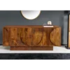 Komoda ART DECO 170 cm drewno mango brązowa*Invicta Interior - przedsprzedaż Best