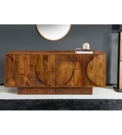 Komoda ART DECO 170 cm drewno mango brązowa*Invicta Interior - przedsprzedaż Best