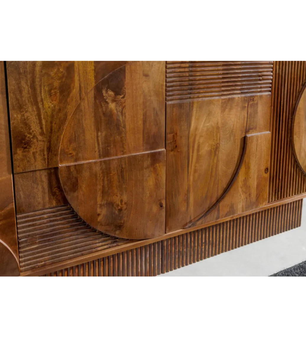 Komoda ART DECO 170 cm drewno mango brązowa*Invicta Interior - przedsprzedaż Best