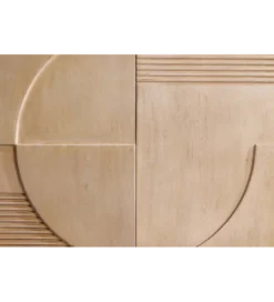 Komoda ART DECO 170 cm drewno mango biało beżowa*Invicta Interior Best