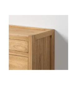 Komoda ATARNO 65 cm drewno mindi naturalna*Zona-Design New