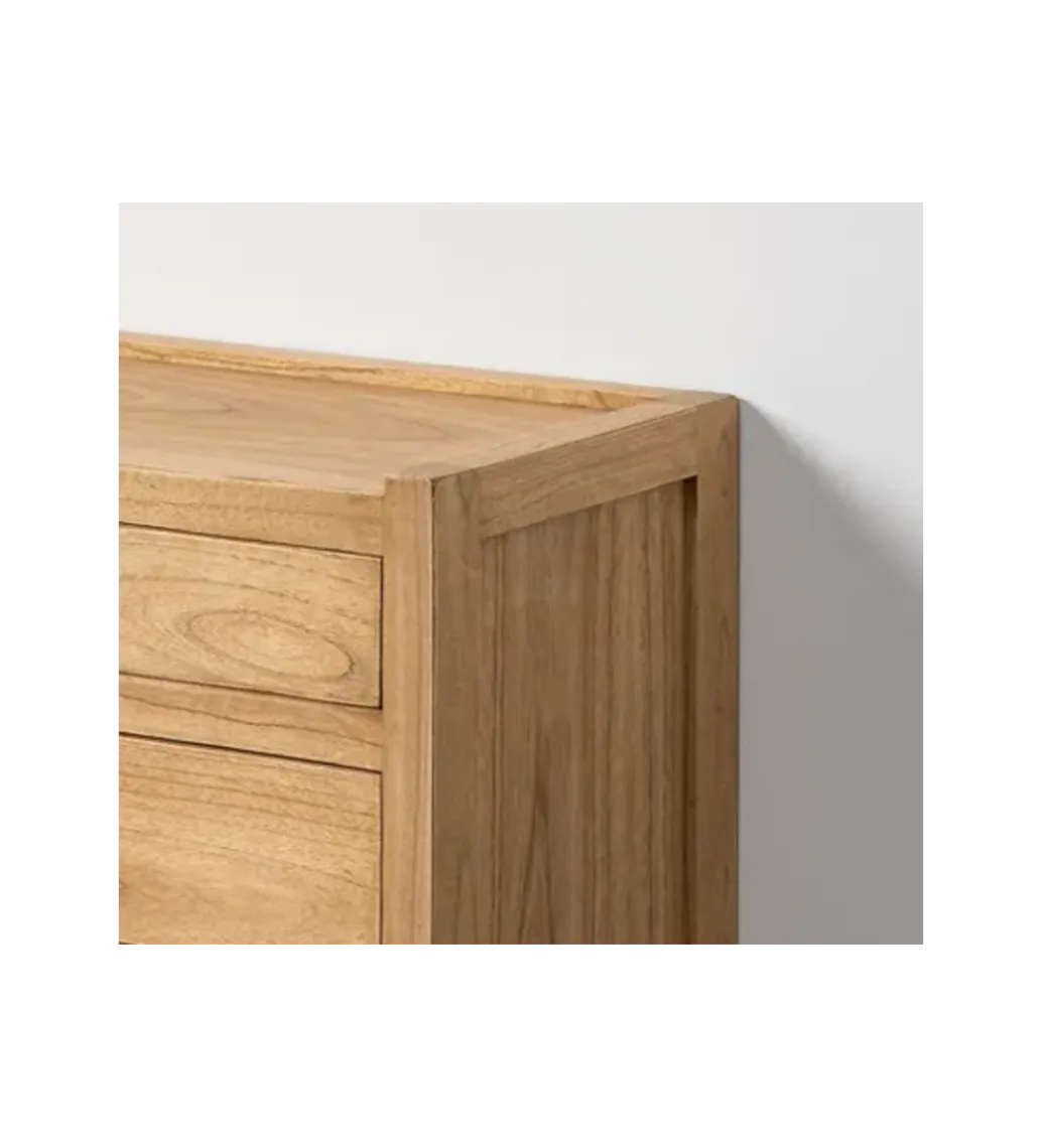 Komoda ATARNO 65 cm drewno mindi naturalna*Zona-Design New