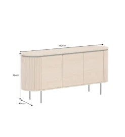 Komoda ATELIER 160 cm kolor drewna dębu*Invicta Interior New