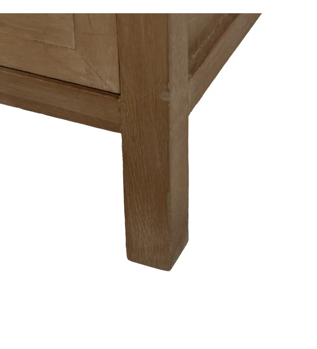 Komoda BATARU 90 cm drewno paulowni naturalna*Zona-Design New