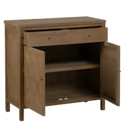 Komoda BATARU 90 cm drewno paulowni naturalna*Zona-Design New