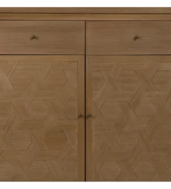 Komoda BATARU 90 cm drewno paulowni naturalna*Zona-Design New