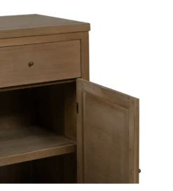 Komoda BATARU 90 cm drewno paulowni naturalna*Zona-Design New