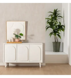 Komoda BERET 120 cm drewno jodłowe biała*Zona-Design Best