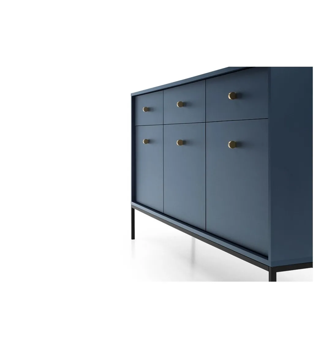 Komoda BRANCO 154 cm granatowa*Zona-Design.pl Outlet