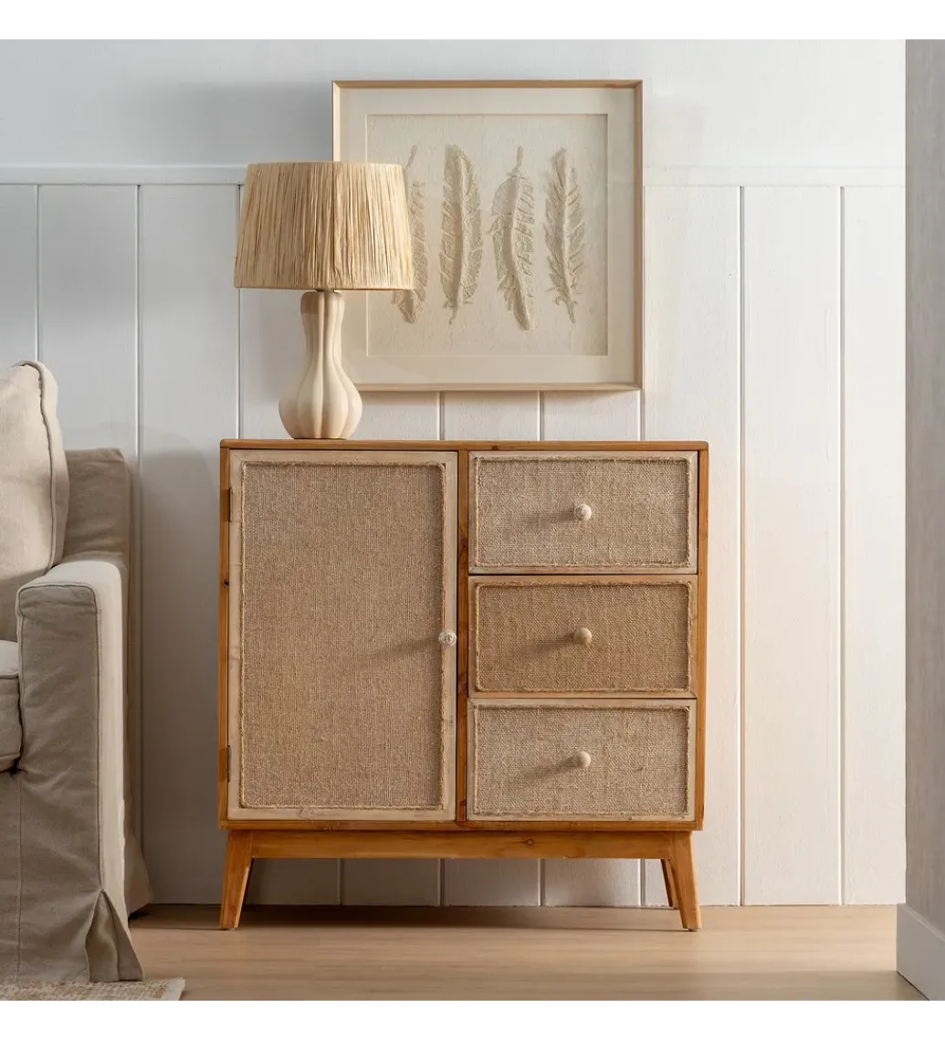Komoda BRUNEMIN 90 cm drewno mango*Zona-Design