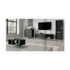Komoda BULLET 155 cm czarna*Halmar Clearance