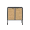 Komoda CANE PANE 89 cm naturalna czarna*J-Line Best