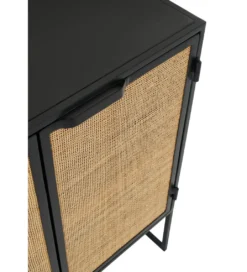 Komoda CANE PANE 89 cm naturalna czarna*J-Line Best