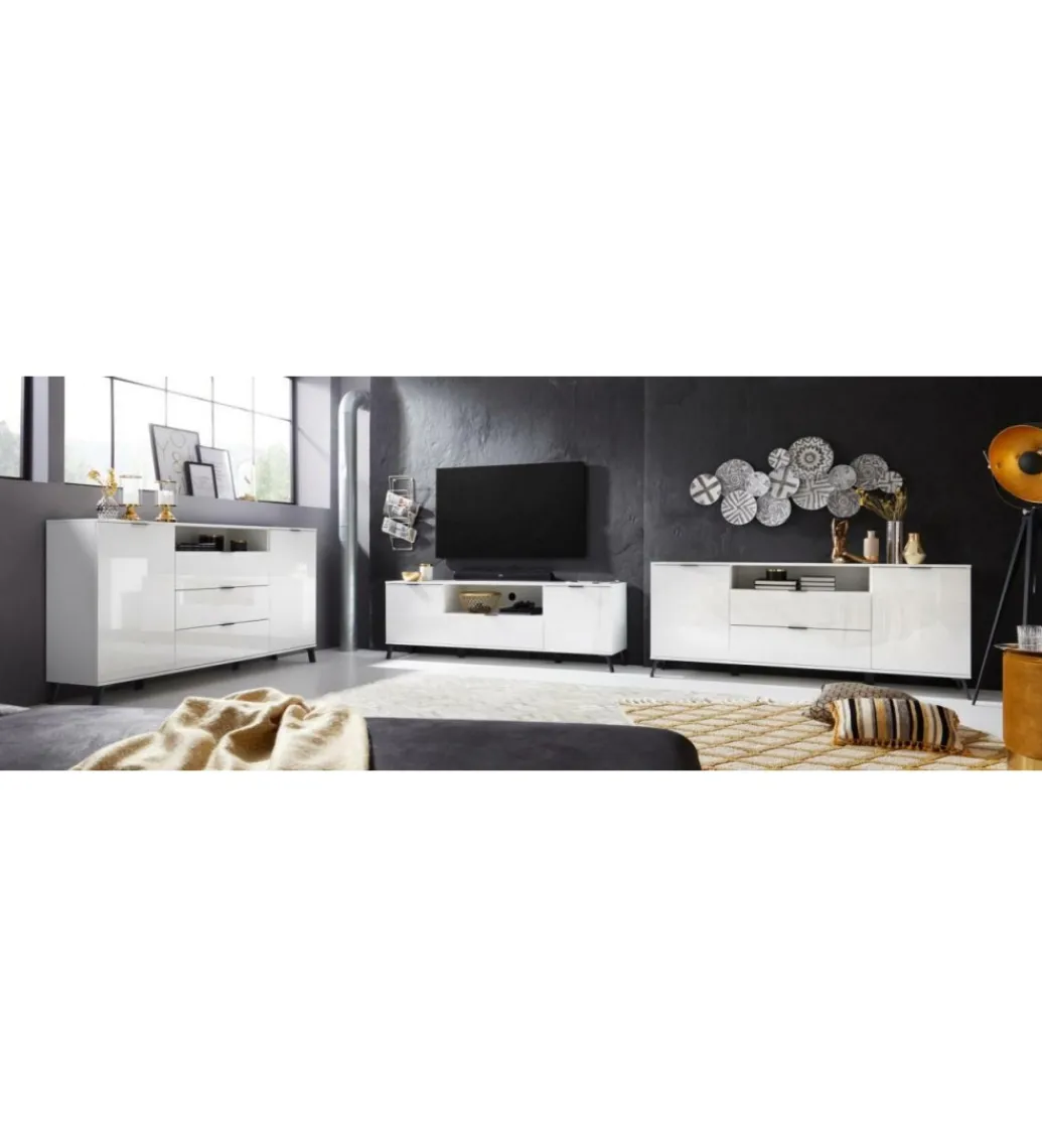 Komoda CASABLANCA 180 cm biała*MCA Linia Włoska Outlet