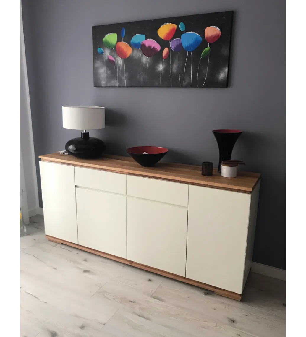 Komoda CHIARO 170 Cm Biało kremowa*MCA Discount