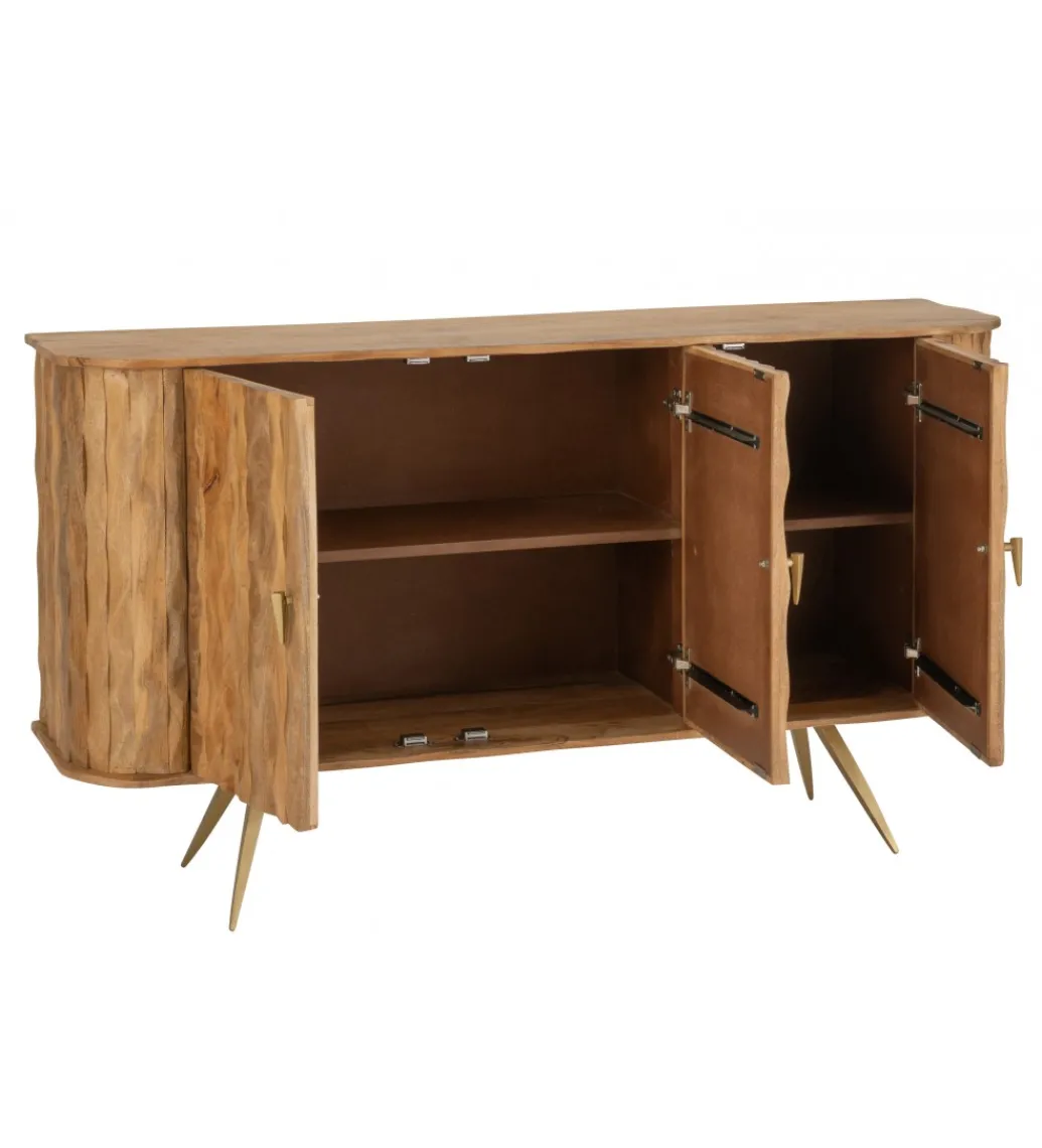 Komoda CURVE 152 cm naturalna*J-Line Outlet