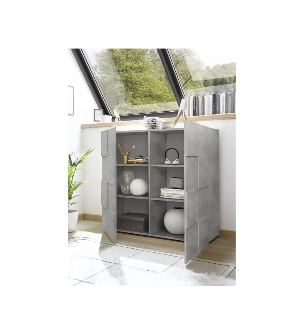 Komoda DAMA 120 Cm optyka betonu*MCA Linia Włoska Outlet