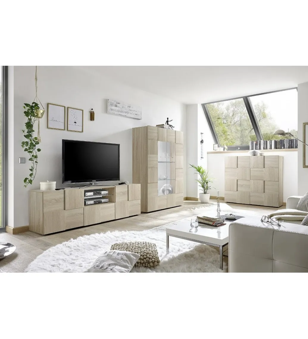 Komoda DAMA 121 Cm w kolorze dąb sonoma*MCA Linia Włoska Online