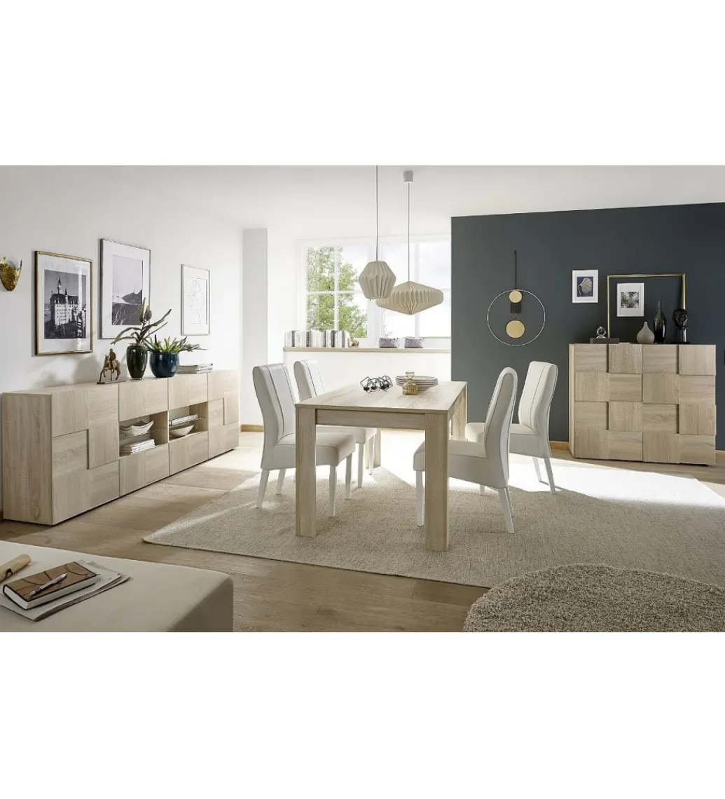 Komoda DAMA 121 Cm w kolorze dąb sonoma*MCA Linia Włoska Online