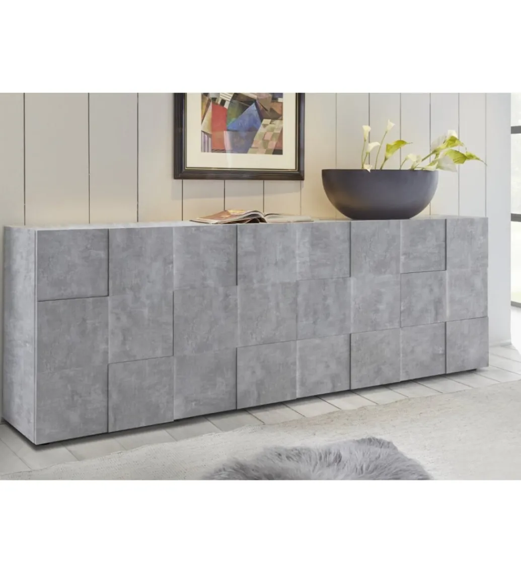 Komoda DAMA 241 Cm W Optyce Betonu*MCA Linia Włoska Outlet