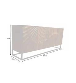 Komoda Davide 177 cm drewno mango brąz*Invicta Interior Best