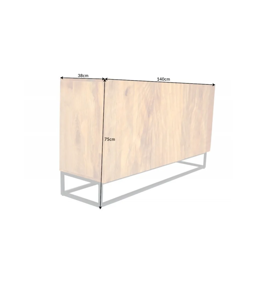 Komoda DAVIDE scorpion 140 cm drewno mango brąz*Invicta Interior Best