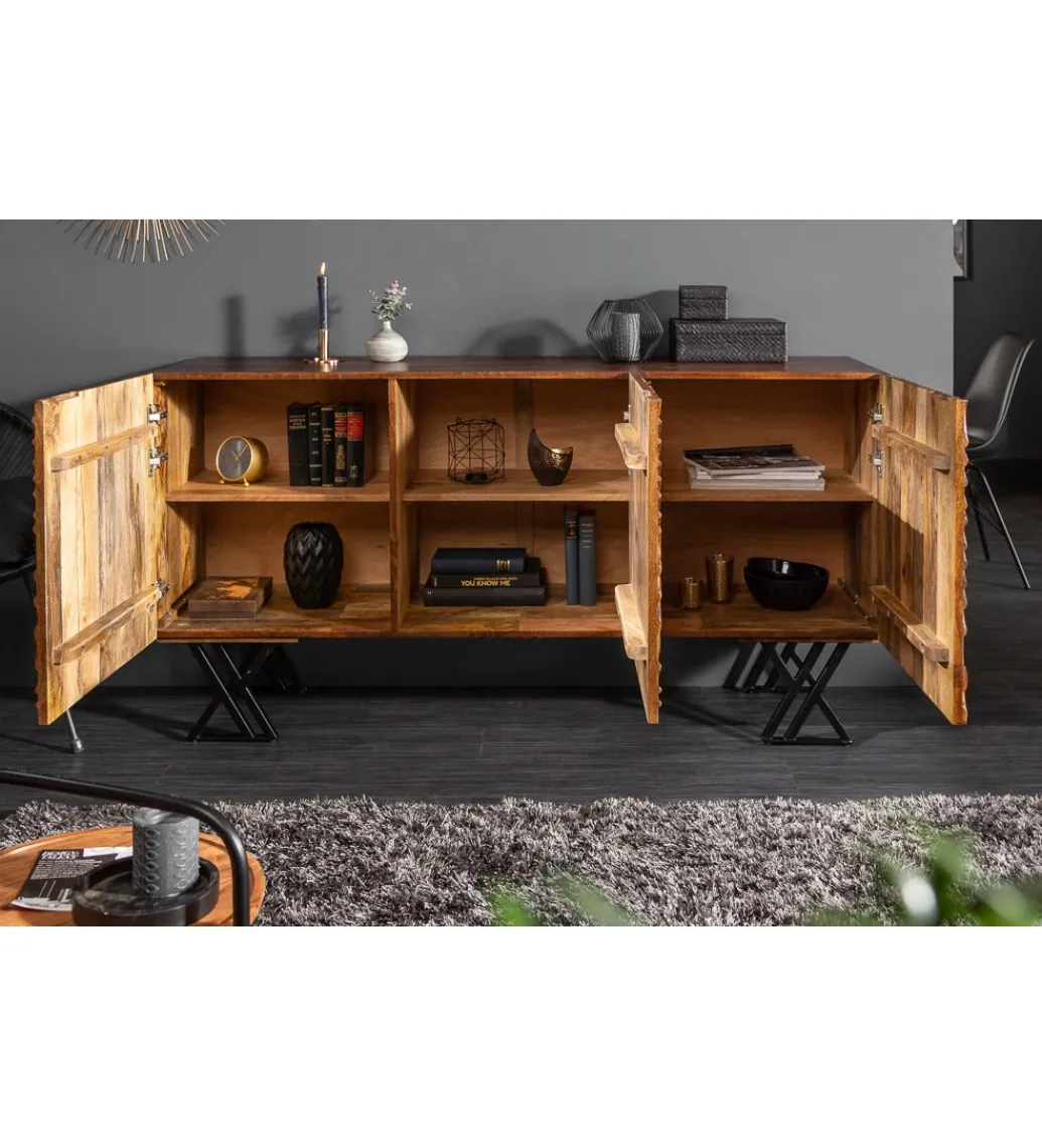 Komoda DAVIDE Scorpion Fluid 160 Cm drewno mango*Invicta Interior Outlet