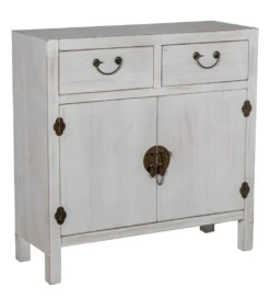 Komoda DECAPE 80 cm przecierana biel*Exclusivas Clearance