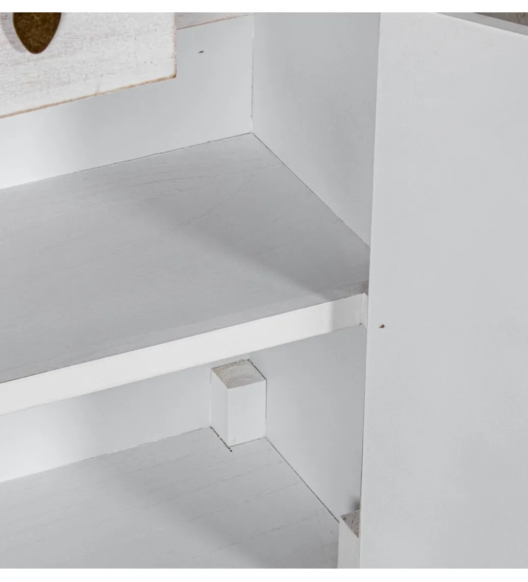 Komoda DECAPE 100 cm przecierana biel*Exclusivas Clearance