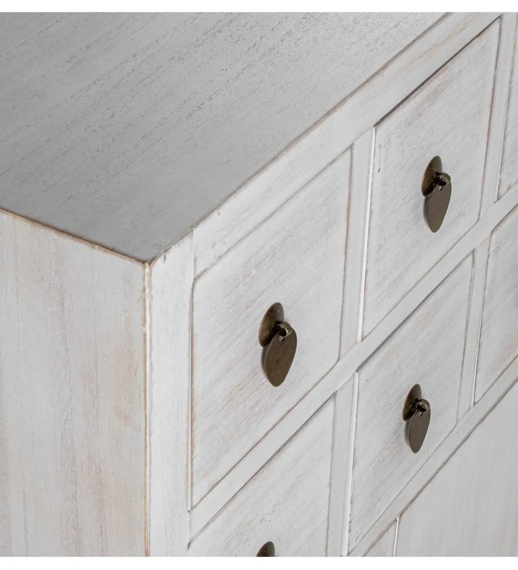 Komoda DECAPE 100 cm przecierana biel*Exclusivas Clearance