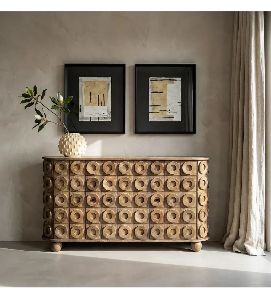 Komoda DERACENO 147 cm drewno mango*Zona-Design Outlet