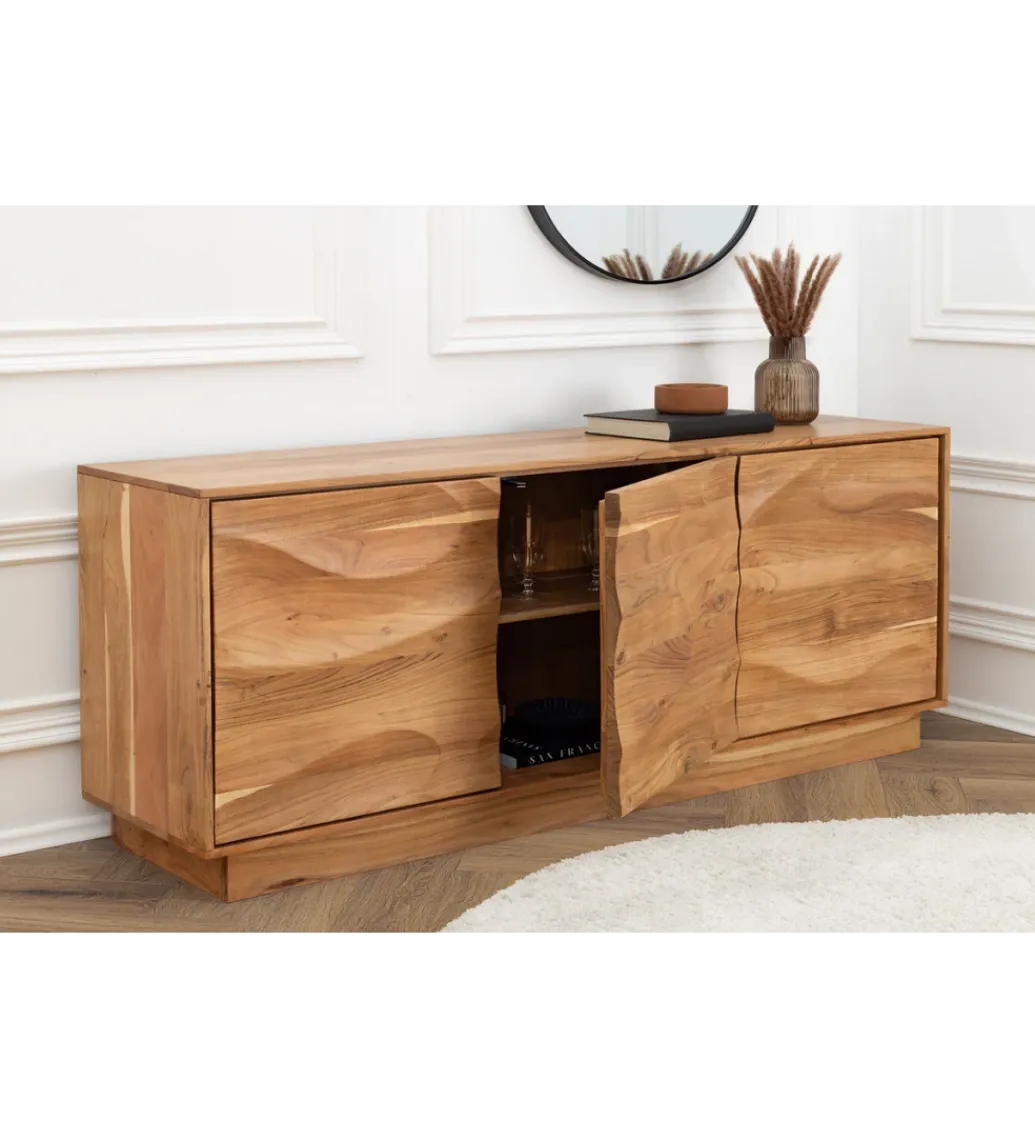 Komoda DESERT 160 cm drewno akacja naturalna*Invicta Interior - przedsprzedaż Hot