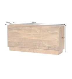 Komoda DESERT 160 cm drewno akacja naturalna*Invicta Interior - przedsprzedaż Hot