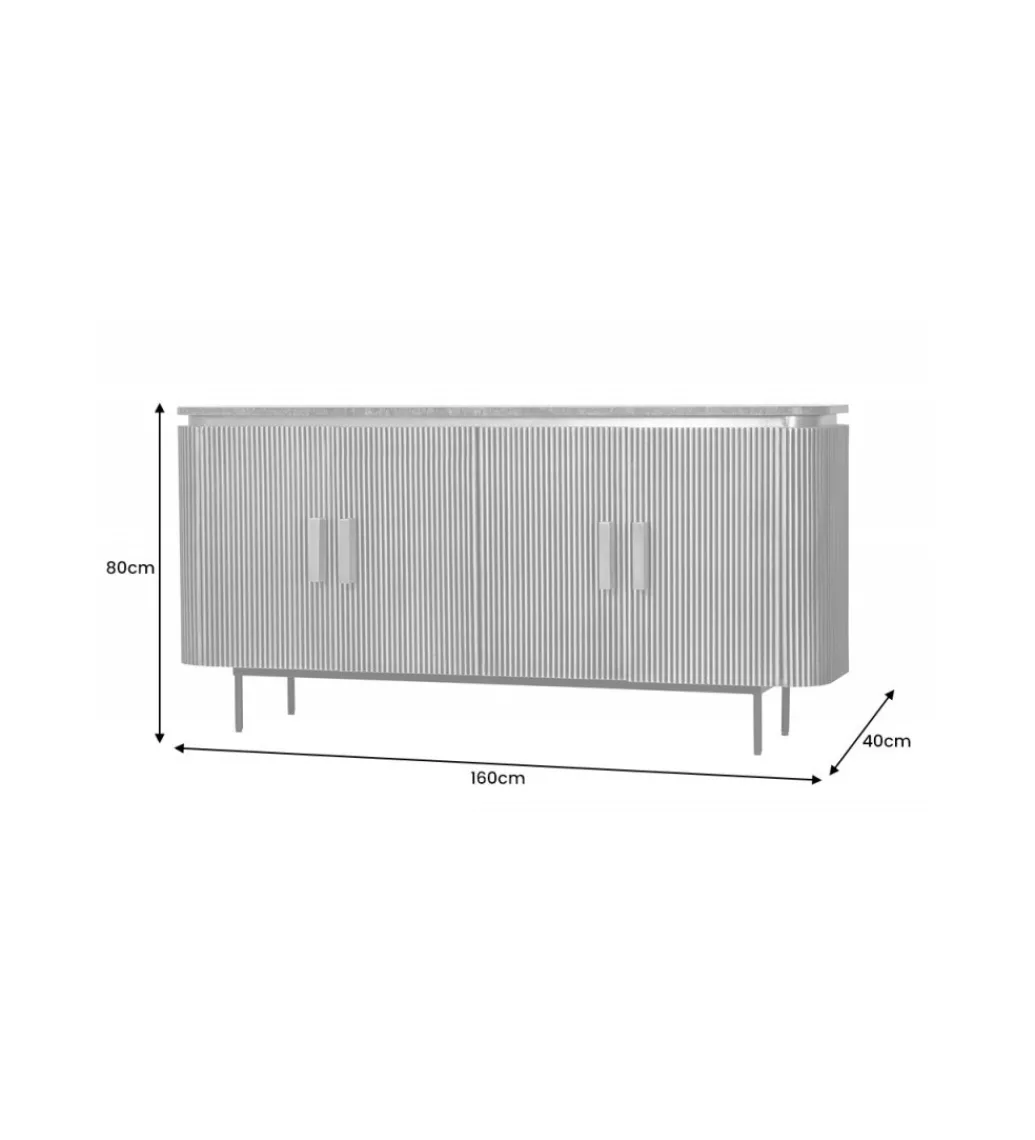Komoda DIAMENTE 160 cm złota*Invicta Interior - przedsprzedaż Clearance