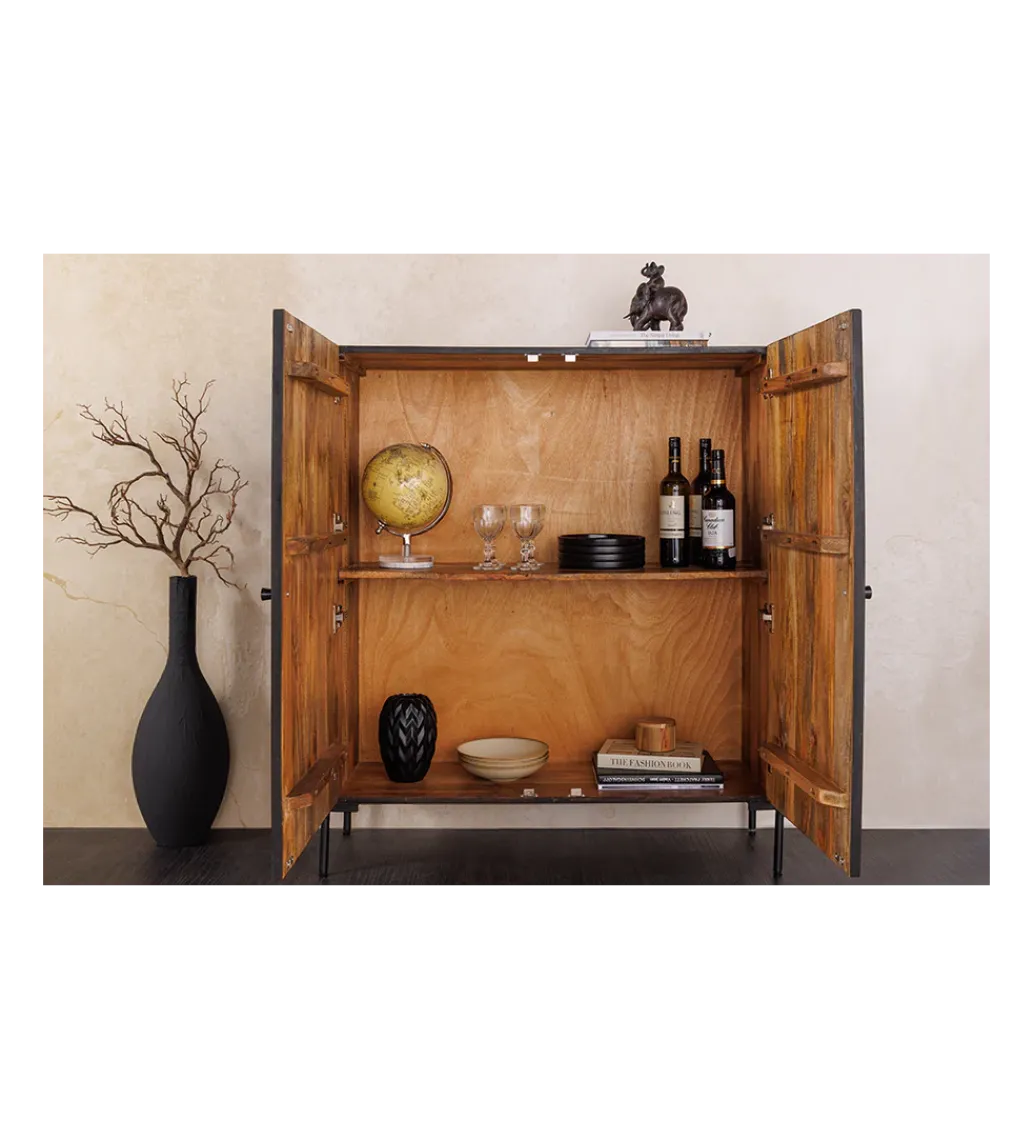 Komoda 3D TRIBAL 120 cm drewno mango ciemny brąz*Invicta Interior - przedsprzedaż Clearance