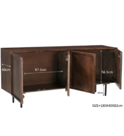 Komoda ELANI 180 cm drewno mango brązowa*LF-Design Discount