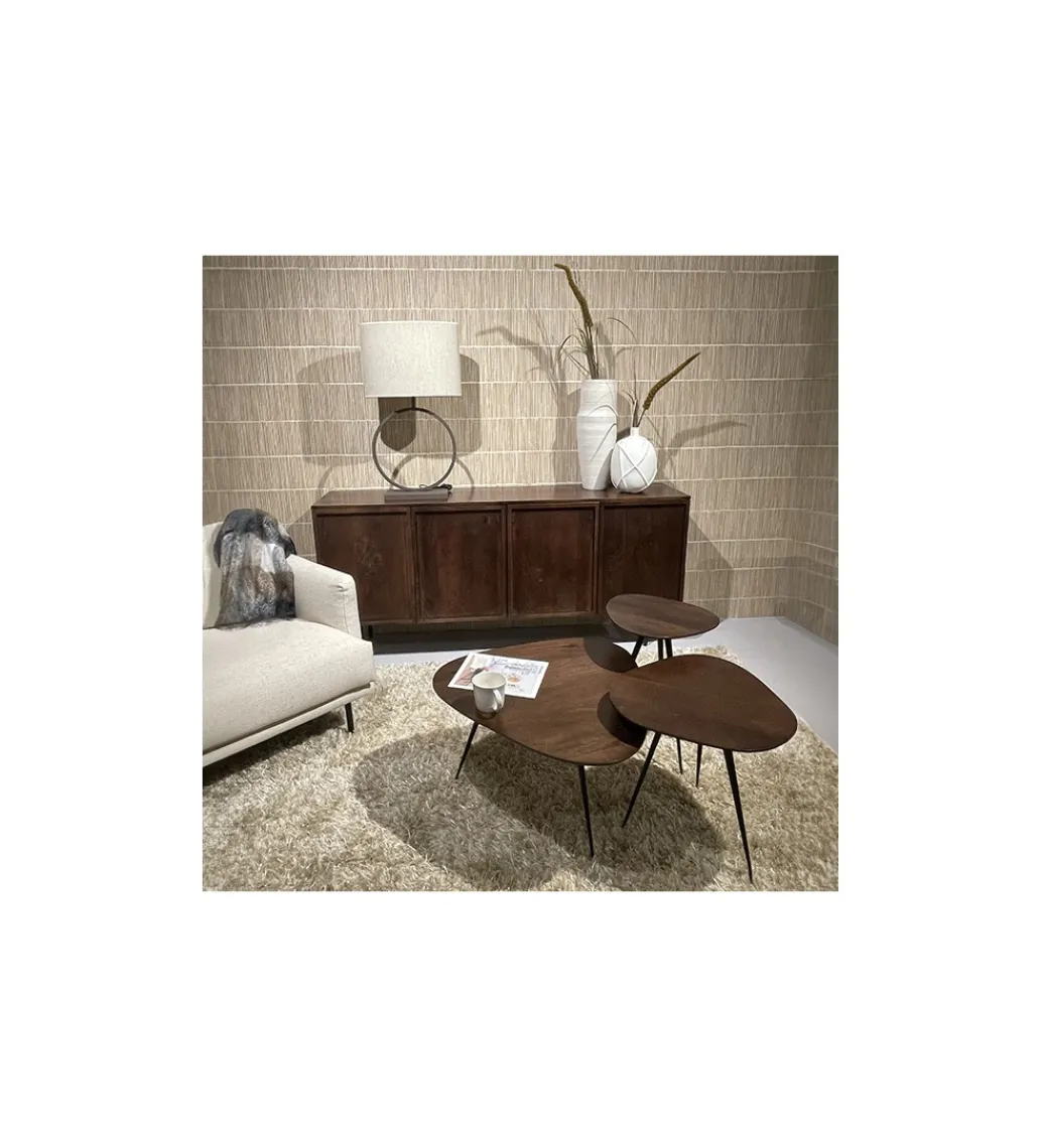 Komoda ELANI 180 cm drewno mango brązowa*LF-Design Discount