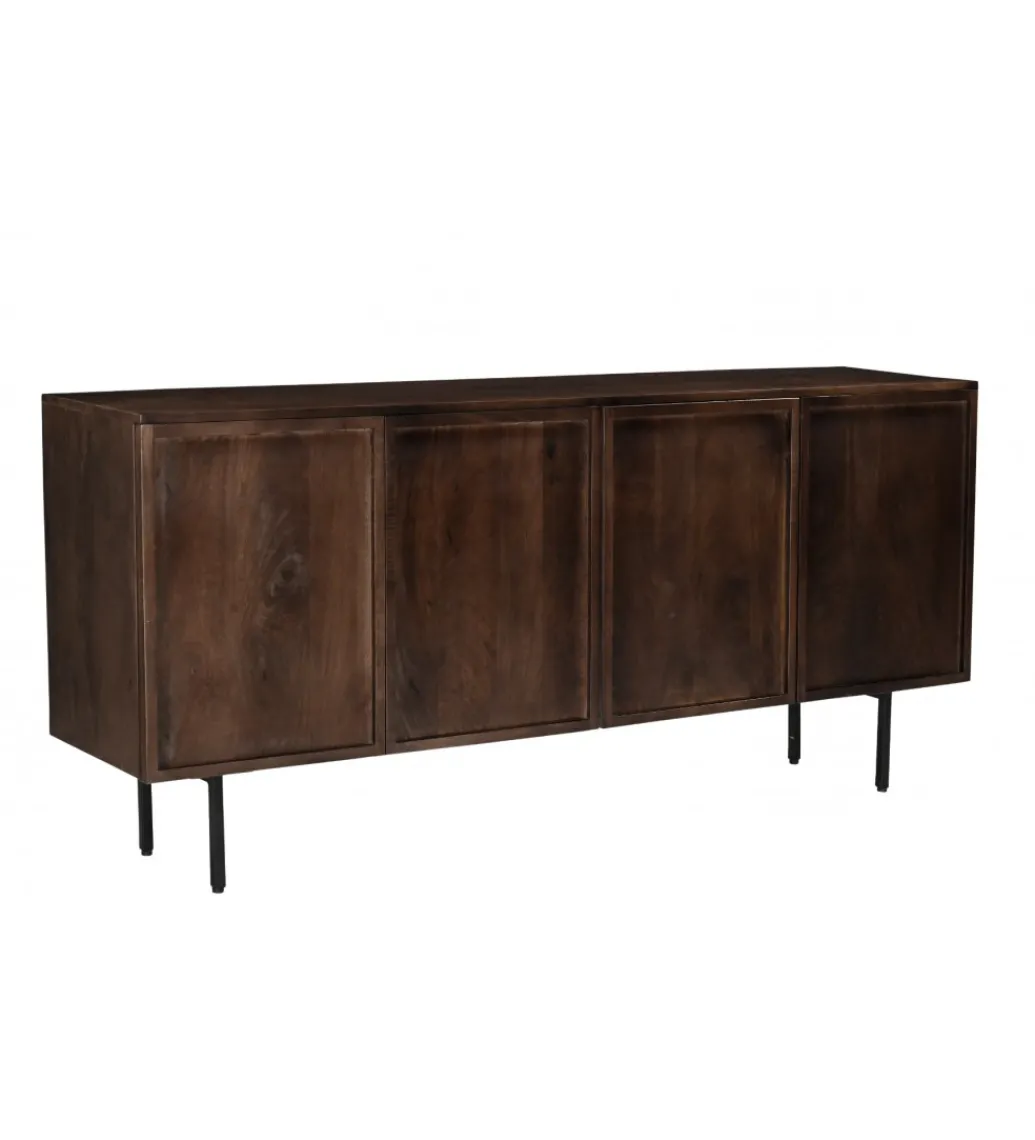 Komoda ELANI 180 cm drewno mango brązowa*LF-Design Discount