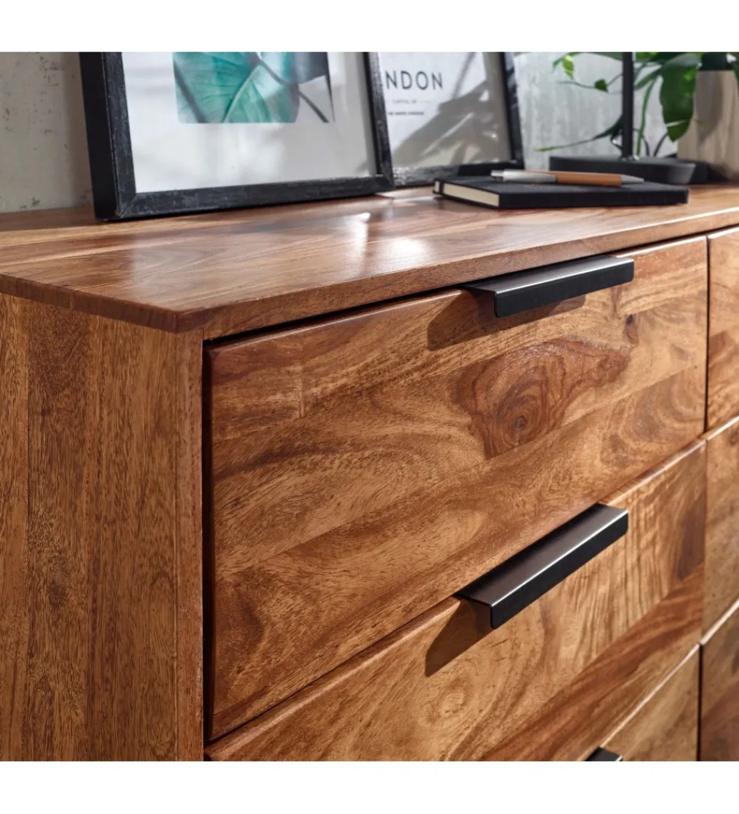 Komoda ELCANTO 117 cm drewno sheesham*WOHNLING, GERMANY Best