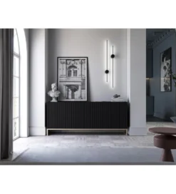 Komoda ELPIS 168 cm czarna*Polski Design ML Best