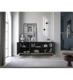 Komoda ELPIS 168 cm czarna*Polski Design ML Best