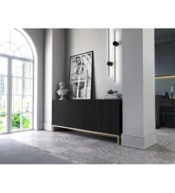 Komoda ELPIS 168 cm czarna*Polski Design ML Best