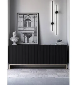 Komoda ELPIS 168 cm czarna*Polski Design ML Best