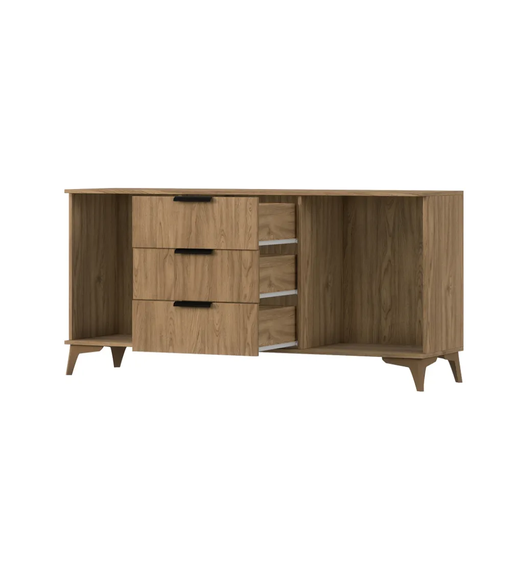 Komoda ENTSIAN 150 cm w optyce dąb artisan*ELTAP Discount