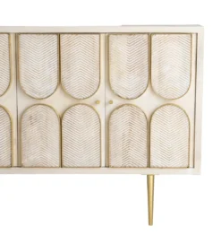Komoda ESPAZERO 152 cm drewno mango biała*Zona-Design New