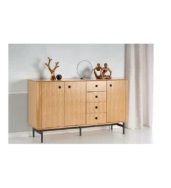 Komoda ESPERO 184 cm dąb sękaty w kolorze bianco*Halmar New