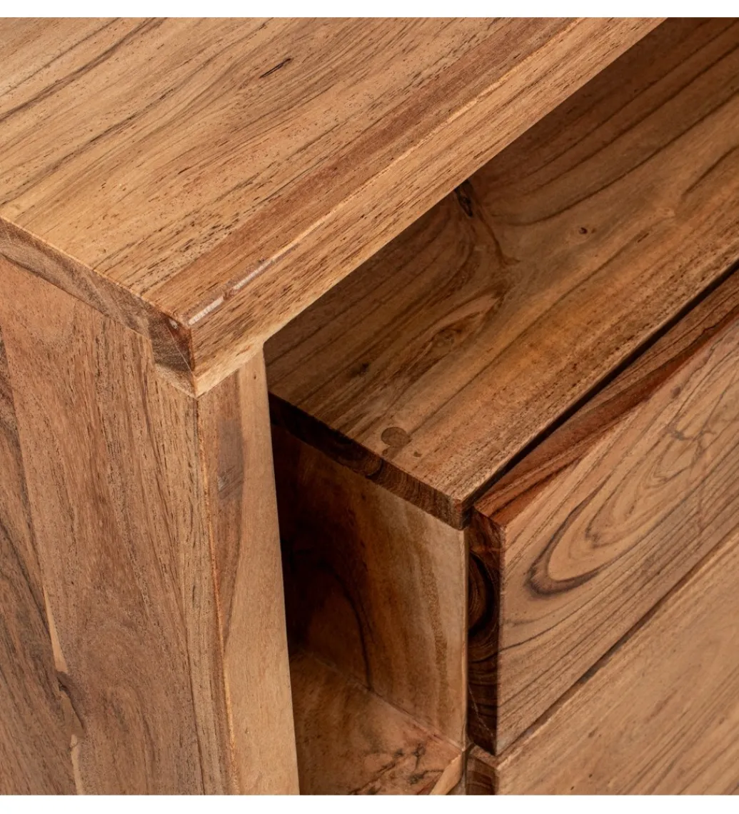 Komoda ESTARNA 90 cm drewno akacja*Exclusivas Online