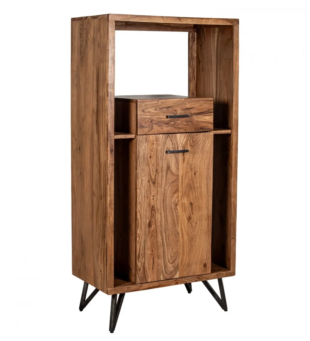 Komoda ESTARNA 150 x 72 cm drewno akacja*Exclusivas Discount